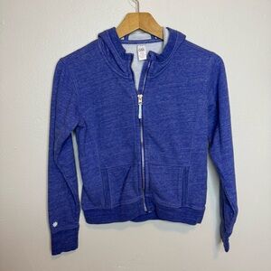 Athleta Girl Anytime Hoodie Zip Up Purple Blue Athletic Sweatshirt